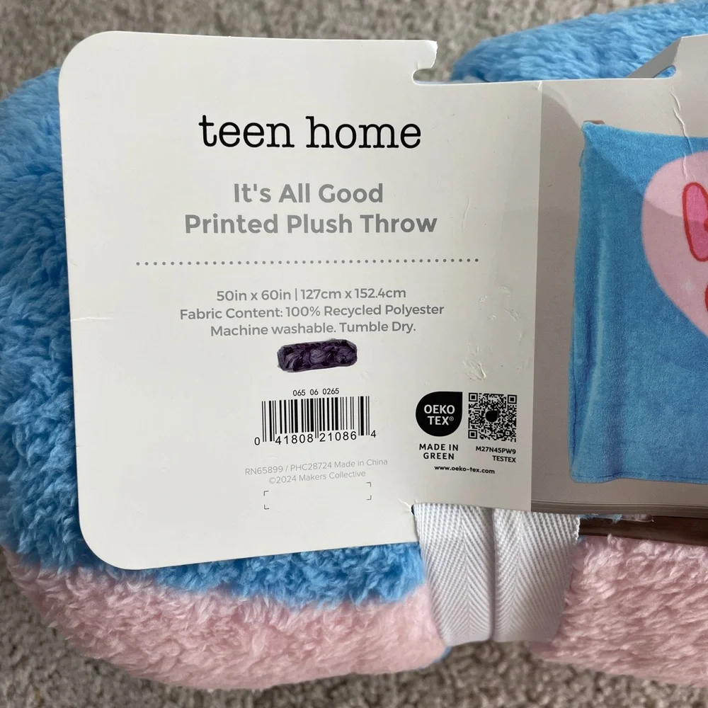 Target Teen Home -It's All Good Melting Heart Printed Throw 50x60